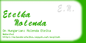 etelka molenda business card